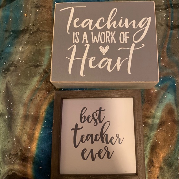 Other - Set of 2 Teacher Wall Art